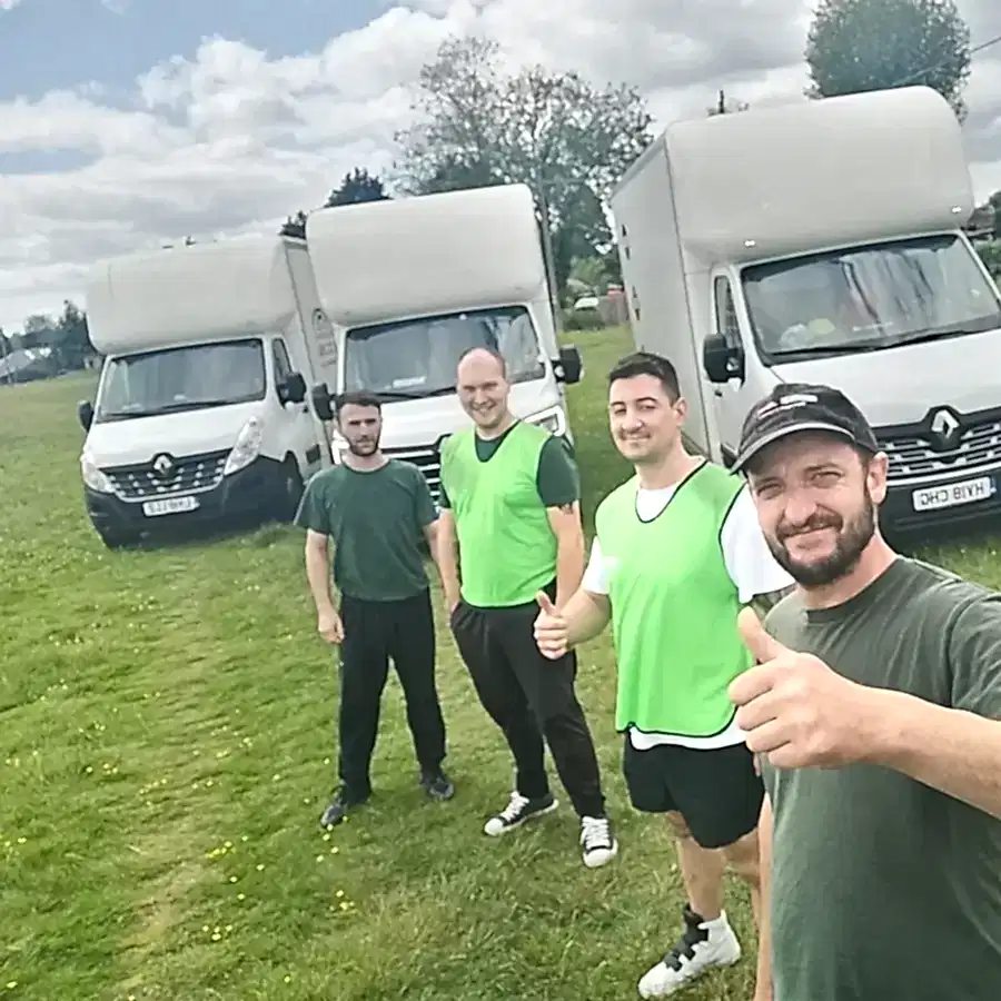 Dan Removals Workers Loaded removals van