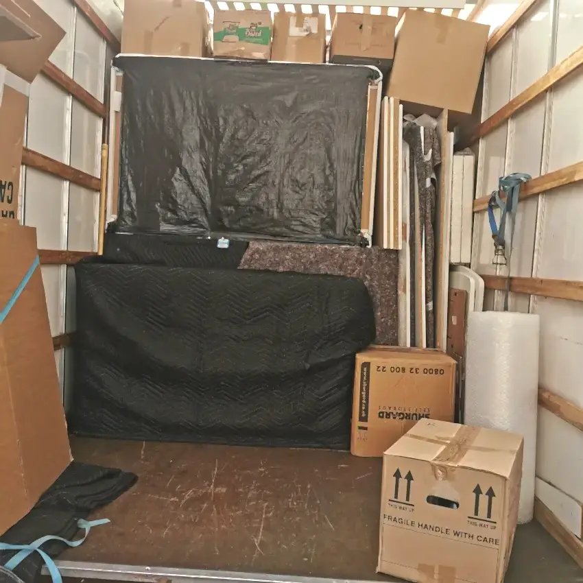 Loaded removals van Loaded removals van